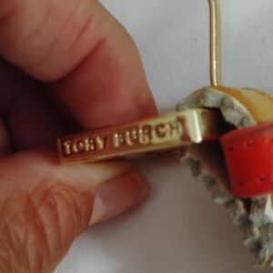 Tory Burch Butters Scotch Yellow Patent Leather Belt Sz 40 Excellent Condition.